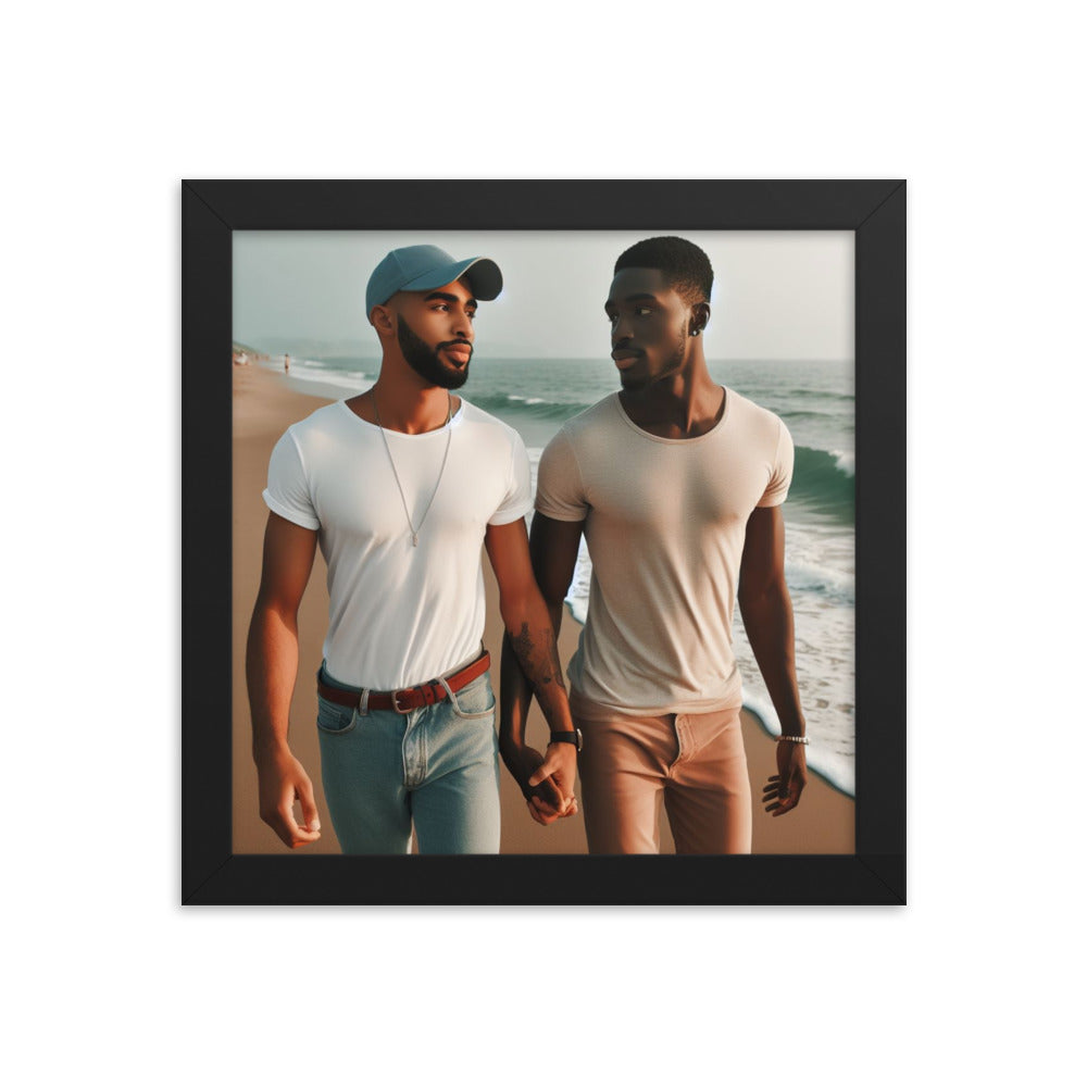 Couple Walking  on the Beach