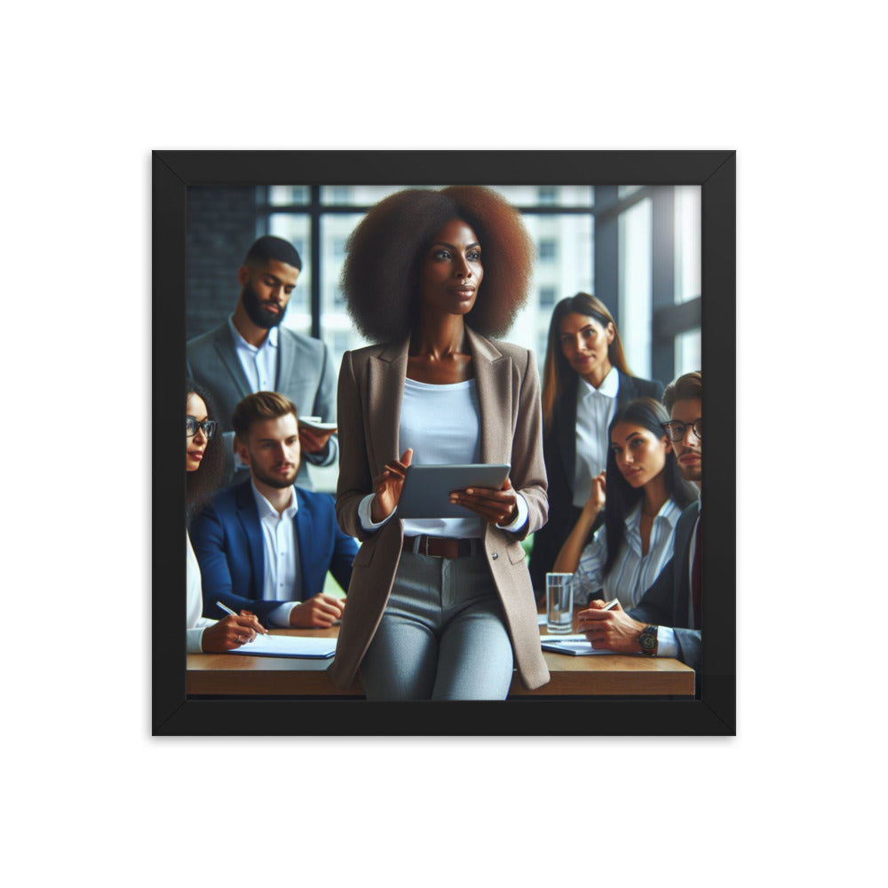 Woman Leading a Meeting