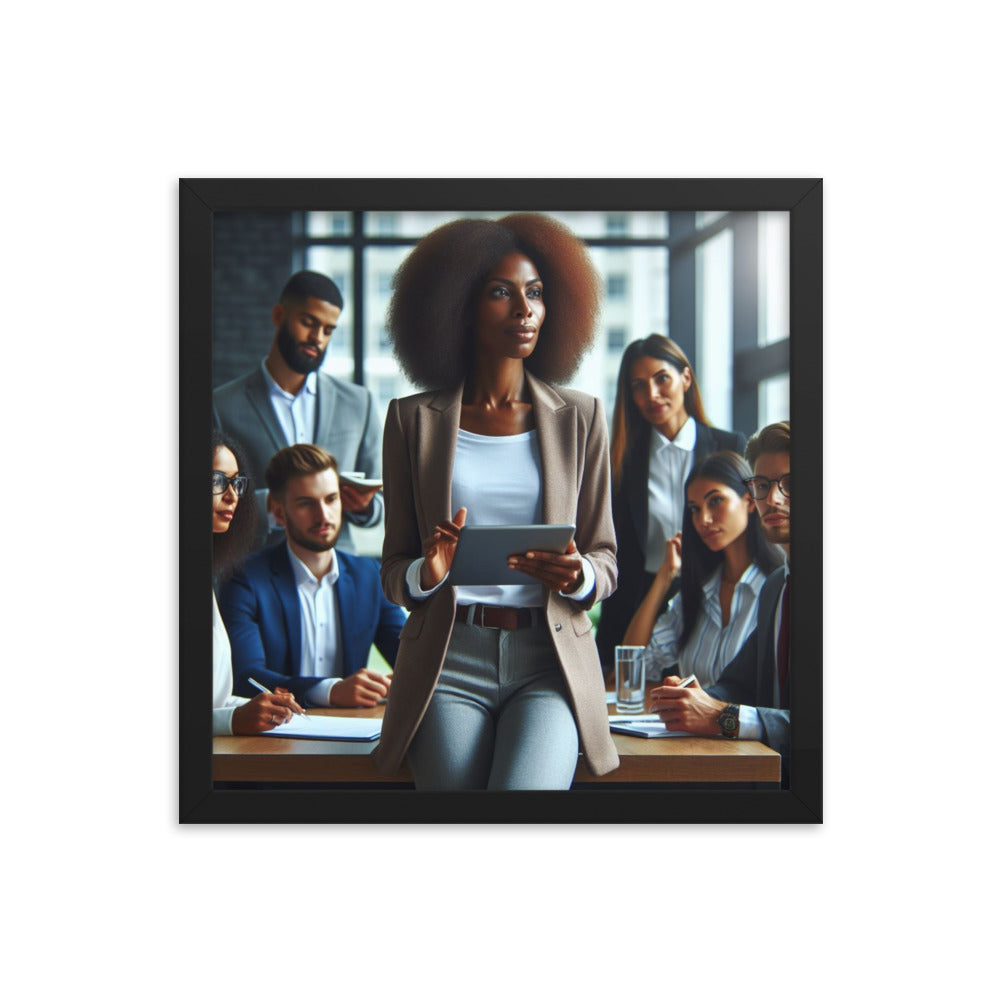 Woman Leading a Meeting