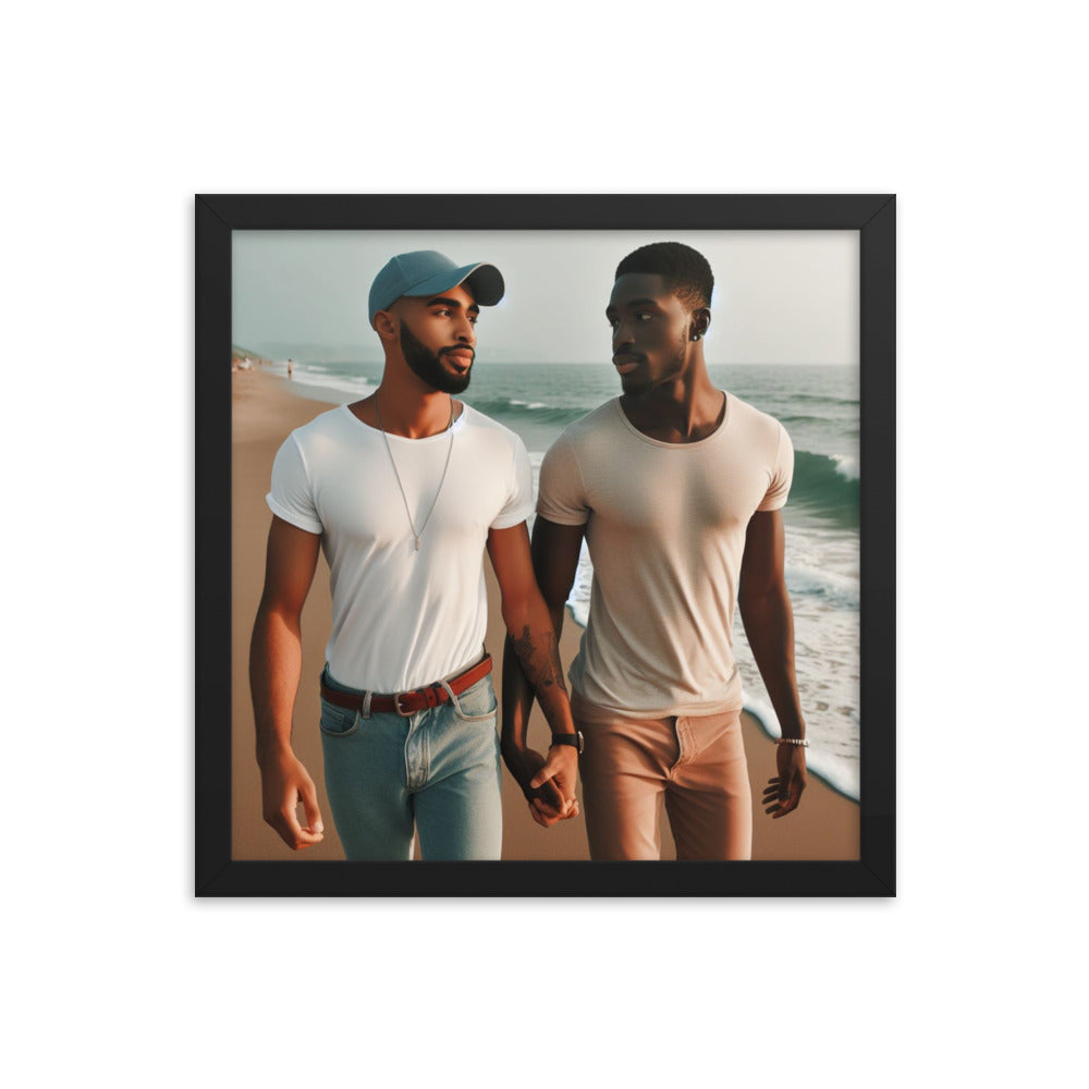 Couple Walking  on the Beach