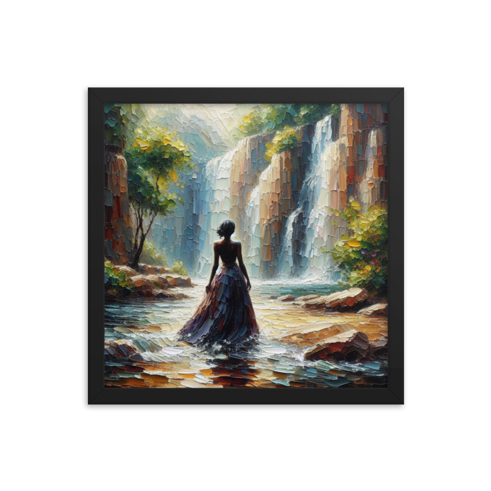 Woman and Waterfall