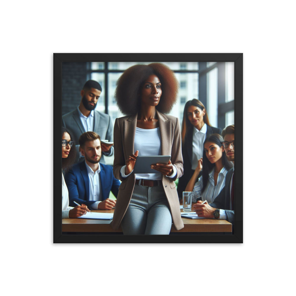 Woman Leading a Meeting