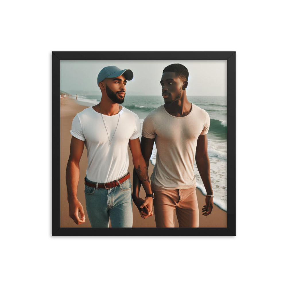 Couple Walking  on the Beach