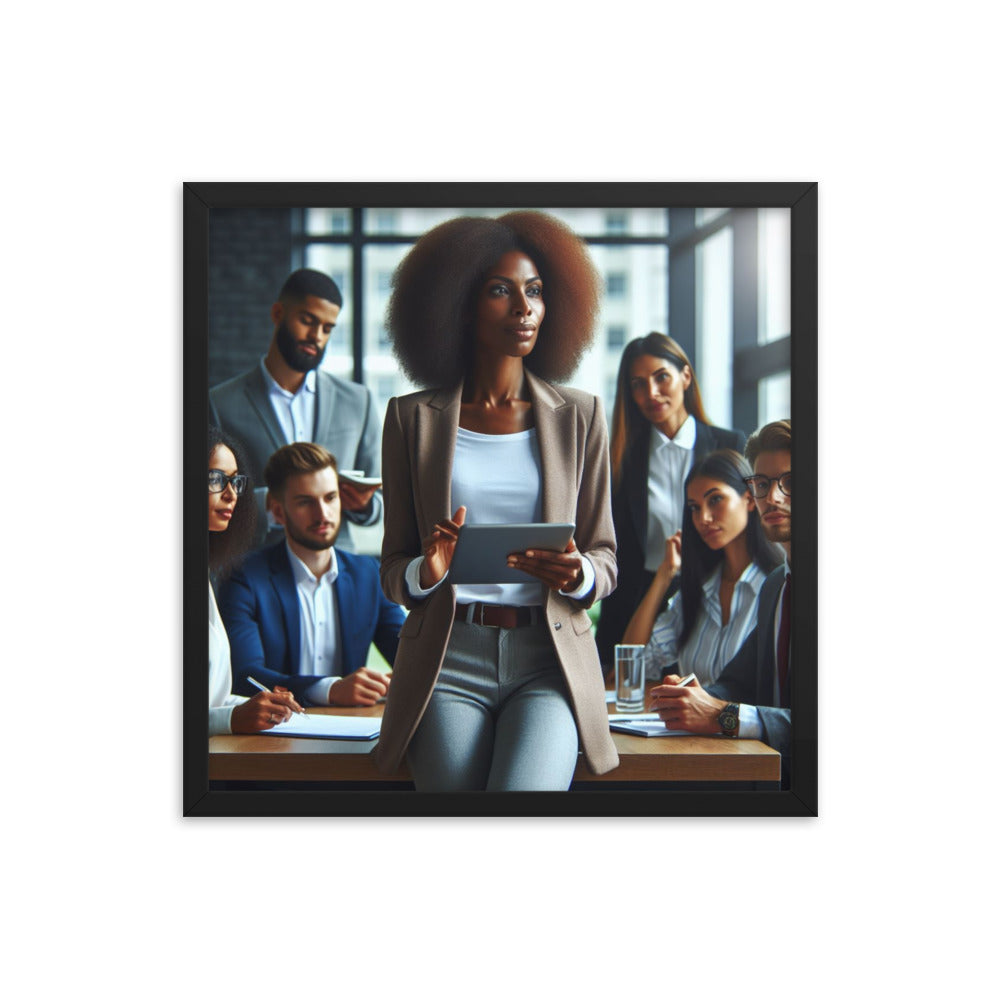 Woman Leading a Meeting