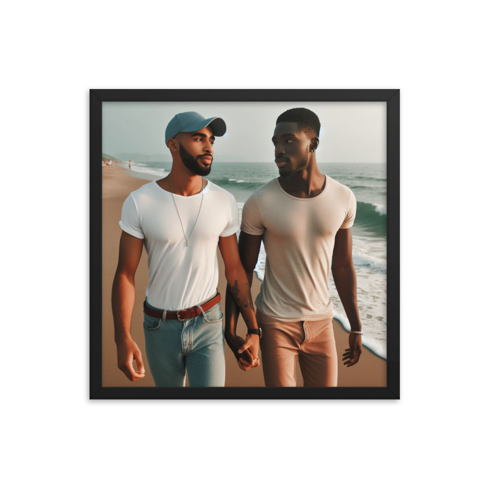 Couple Walking  on the Beach