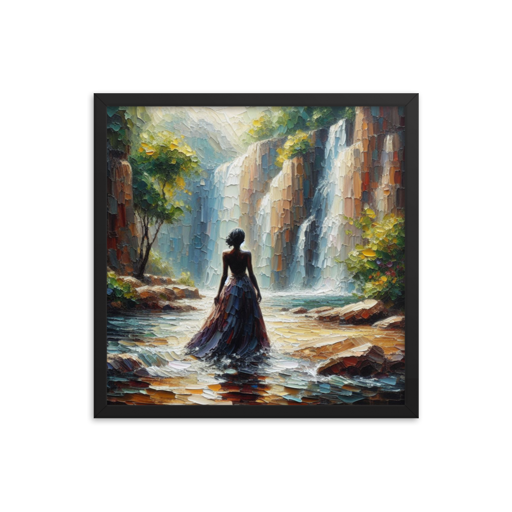 Woman and Waterfall