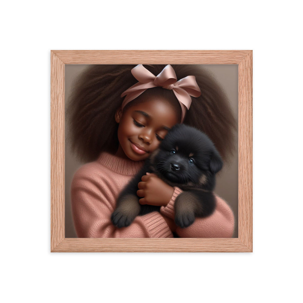 Girl with Puppy