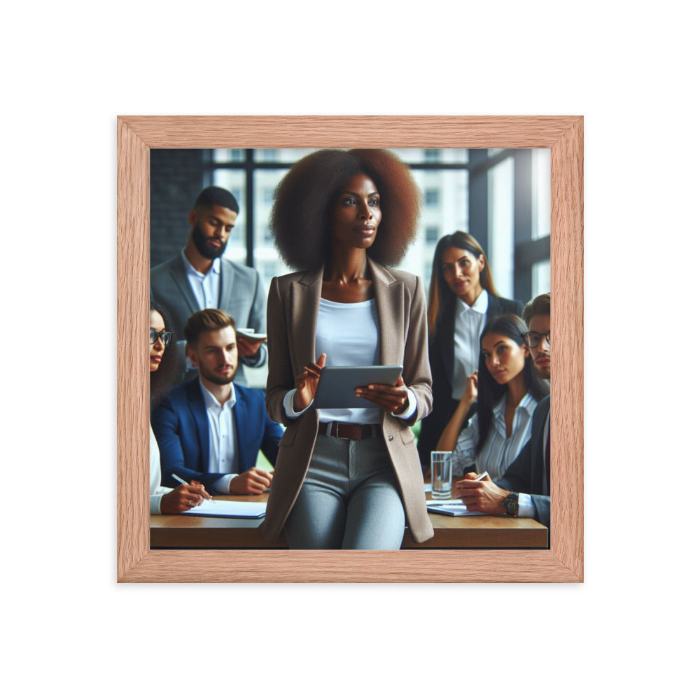 Woman Leading a Meeting