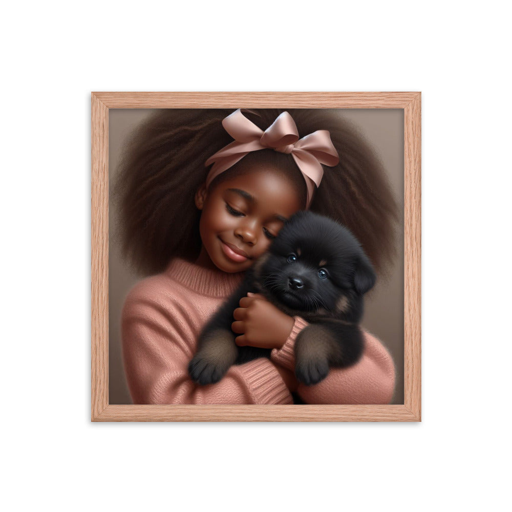 Girl with Puppy