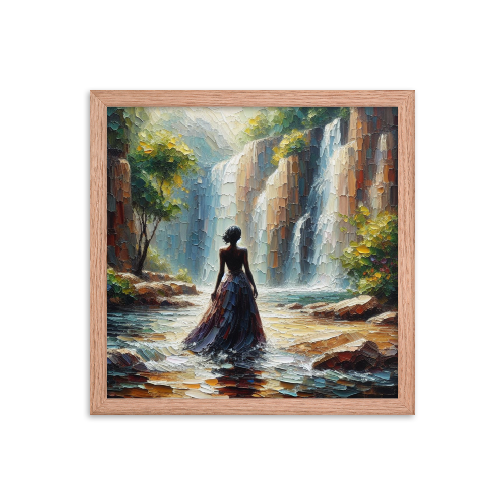 Woman and Waterfall