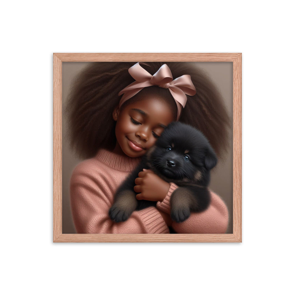 Girl with Puppy