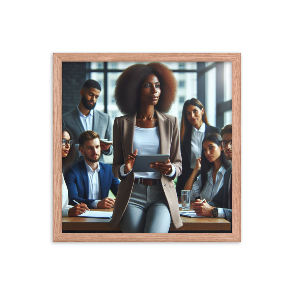 Woman Leading a Meeting