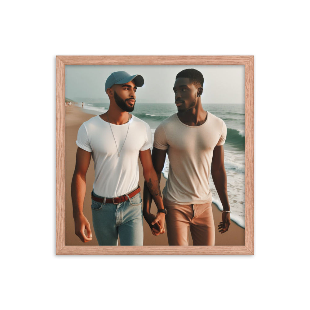 Couple Walking  on the Beach