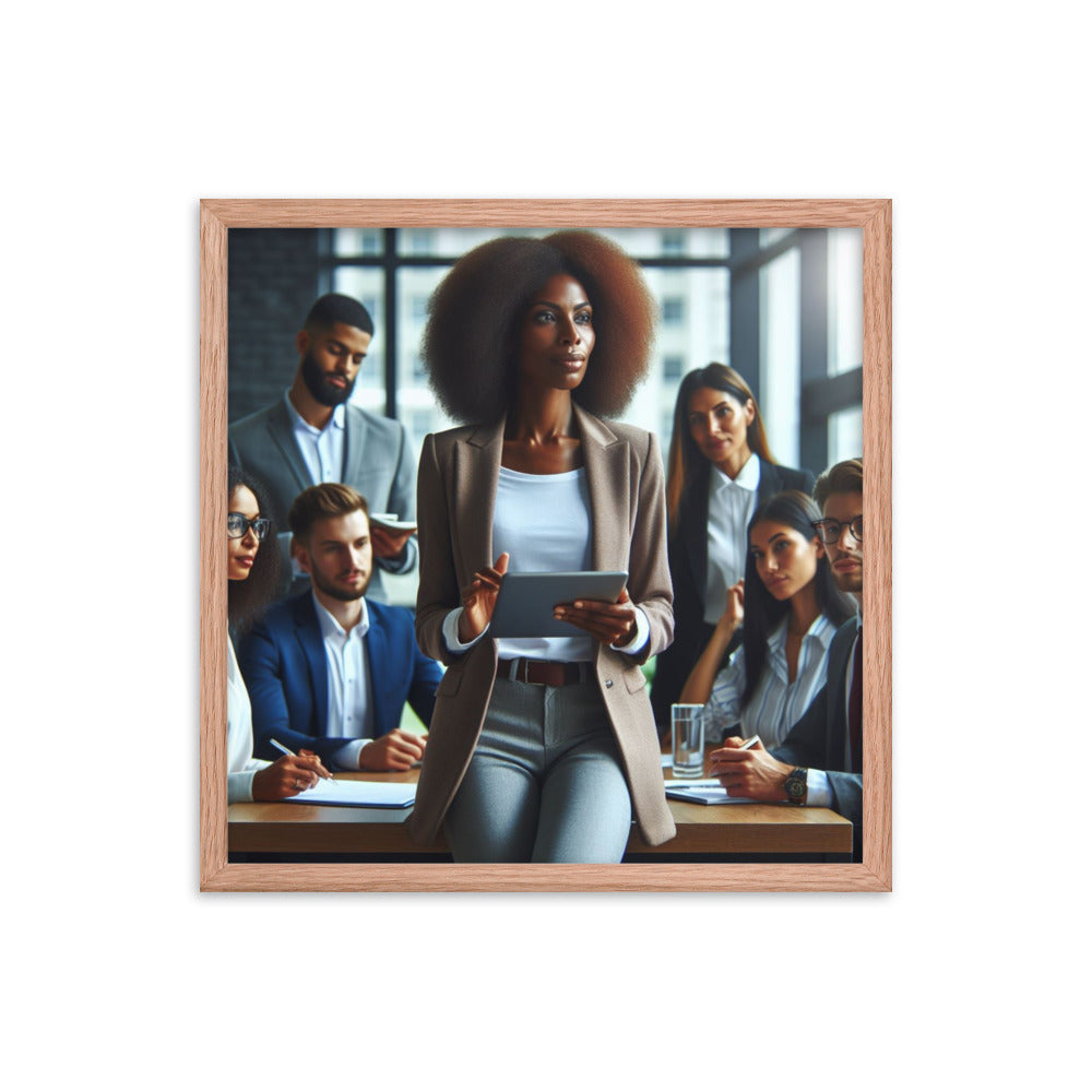 Woman Leading a Meeting