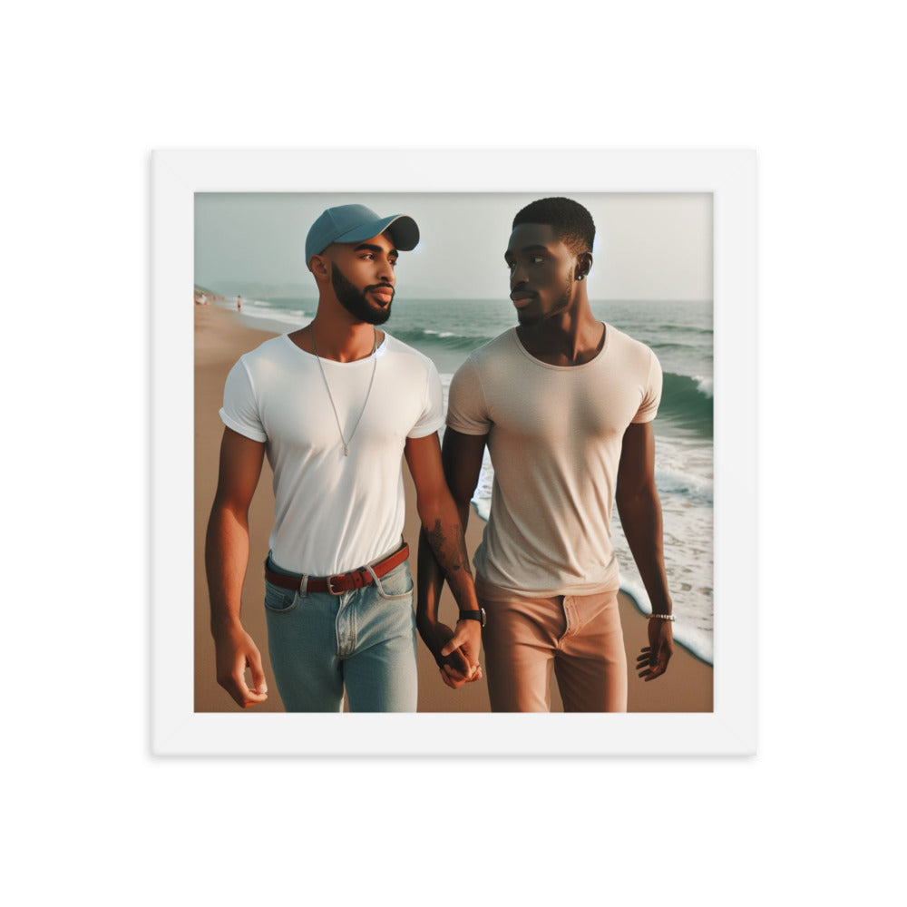 Couple Walking  on the Beach