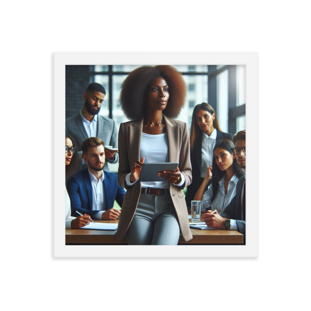 Woman Leading a Meeting