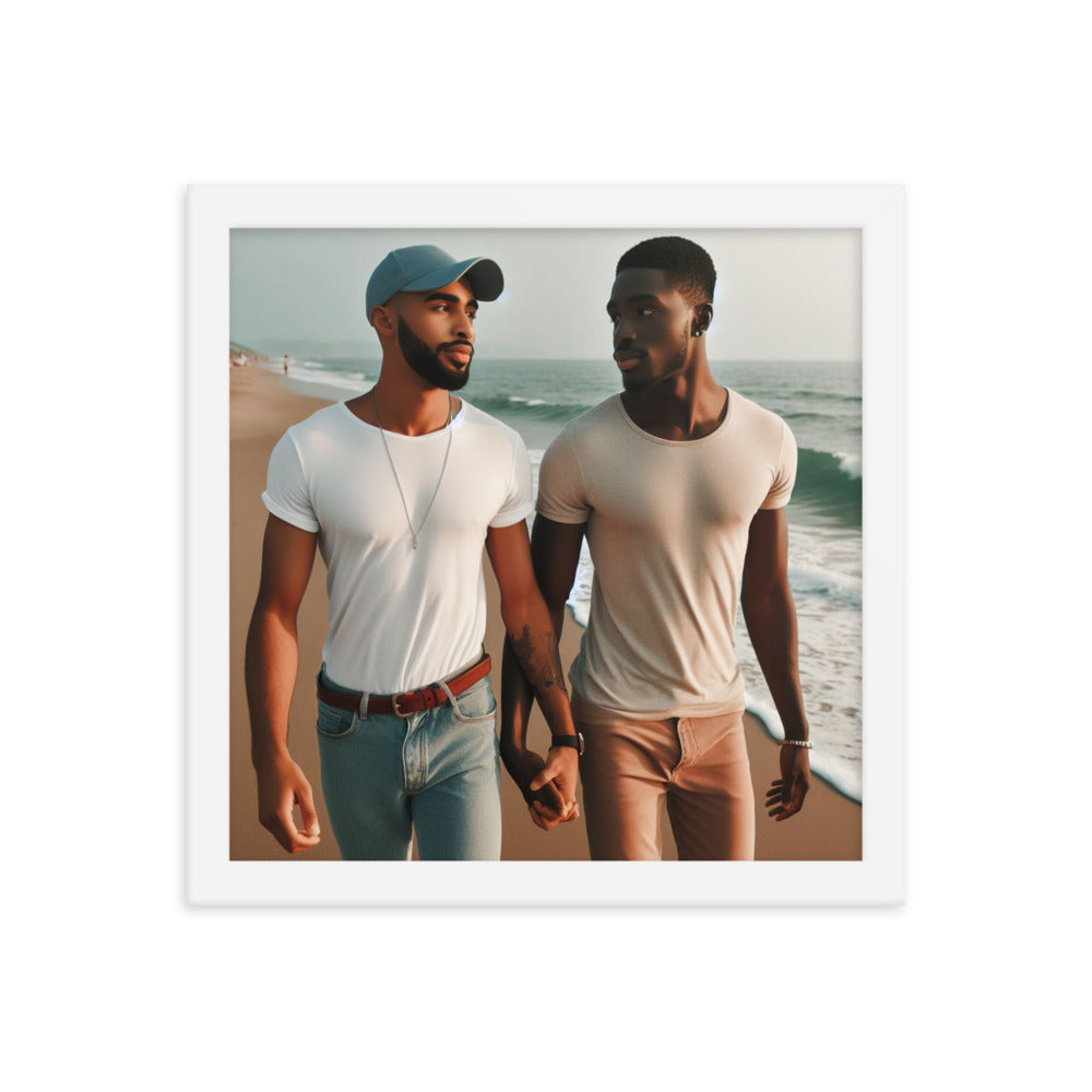 Couple Walking  on the Beach