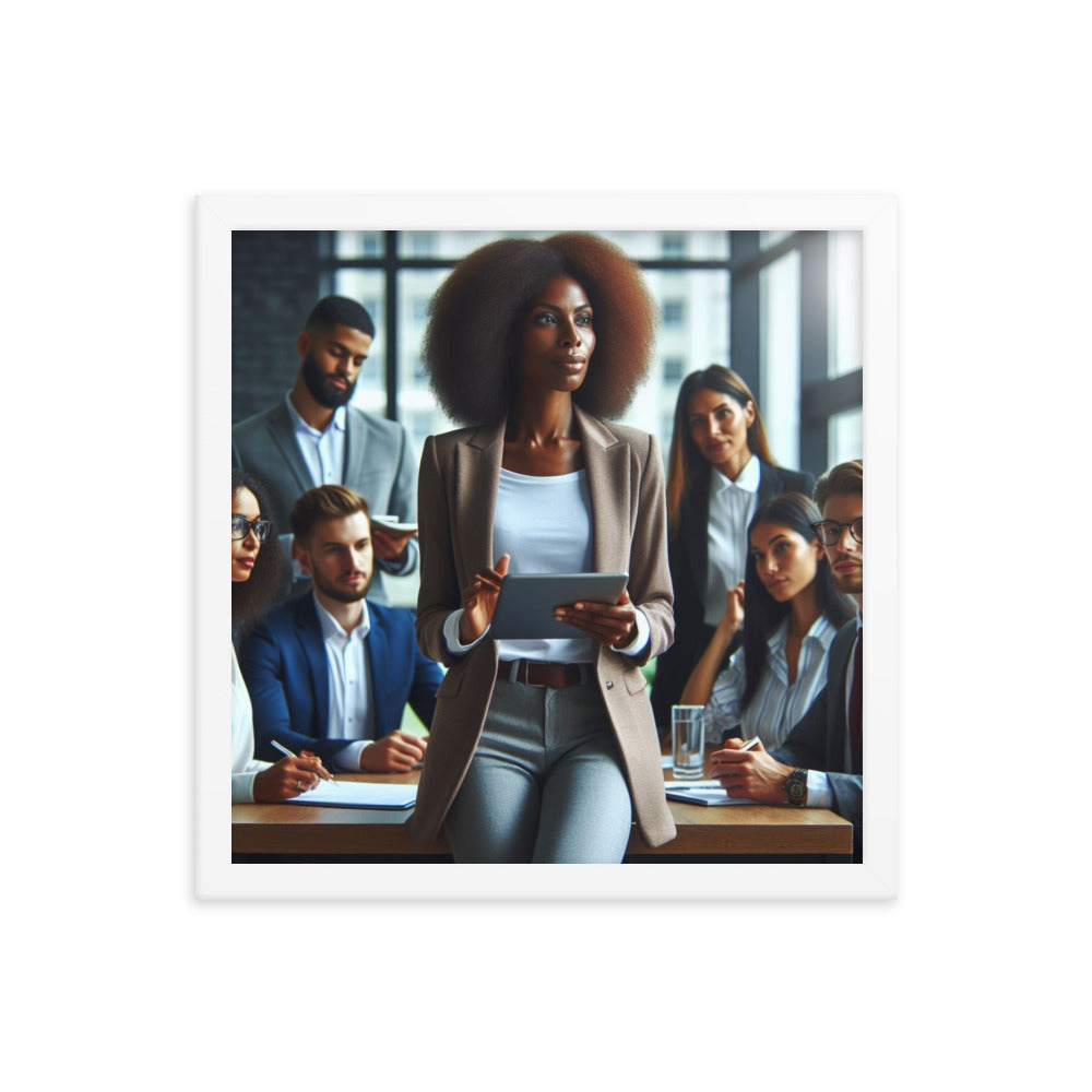 Woman Leading a Meeting