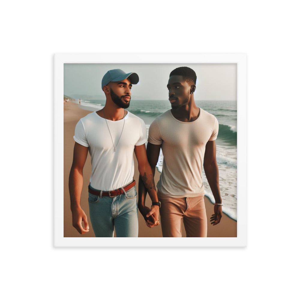 Couple Walking  on the Beach