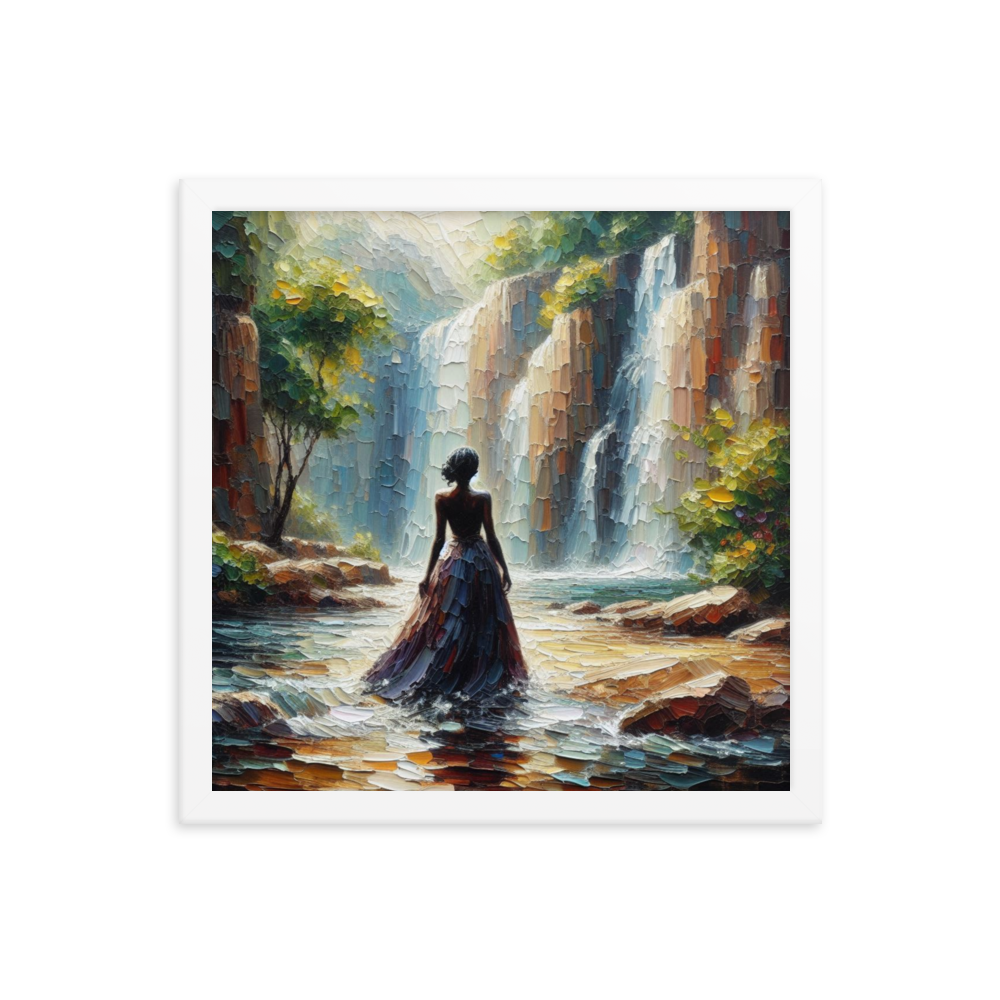 Woman and Waterfall