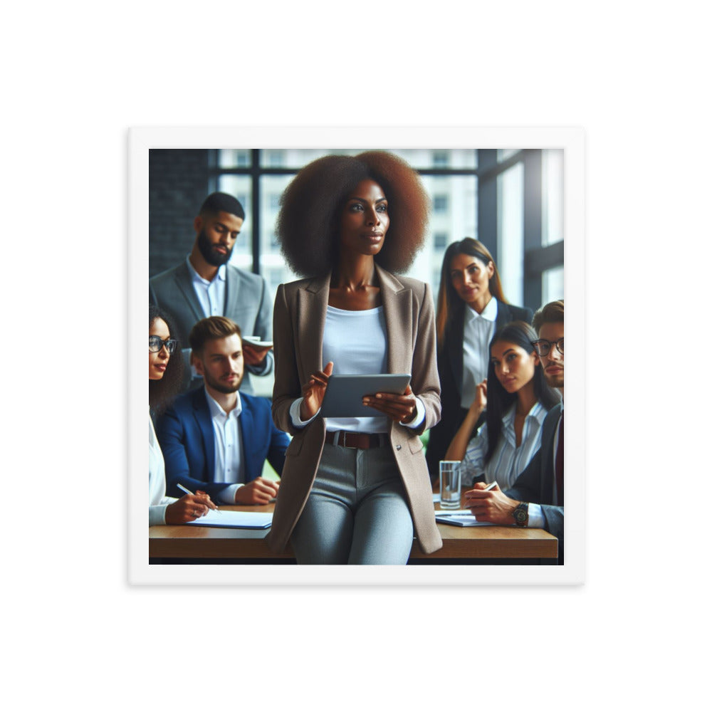 Woman Leading a Meeting