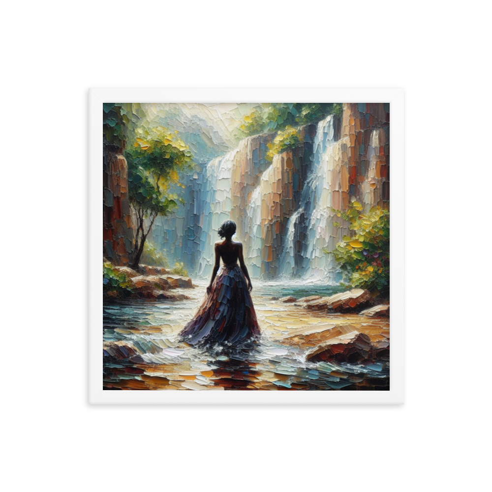 Woman and Waterfall