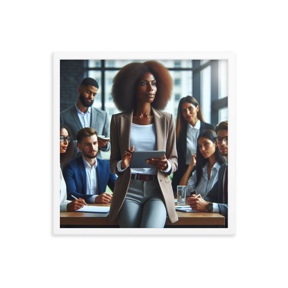 Woman Leading a Meeting